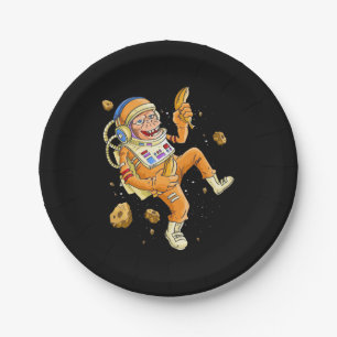 Astronaut-Affenraum Pappteller
