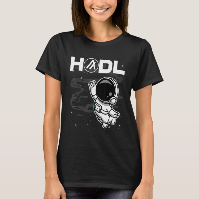 Astronaut Algorand Algo Coin Hodl to Moon Cryp T-Shirt (Vorderseite)