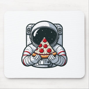 Astronaut Animal Eating Pizza Margherita Essen Ess Mousepad