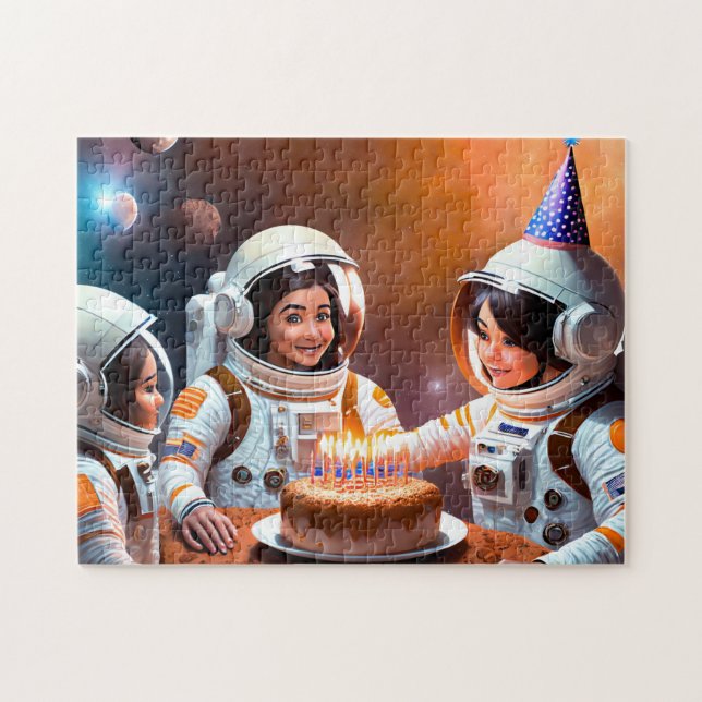 Astronaut Anniversaire 2 Photo Puzzles Internet Ji (Horizontal)