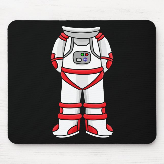 Astronaut Anzug Head Cool Space Rocketman Hallowee Mousepad (Vorne)