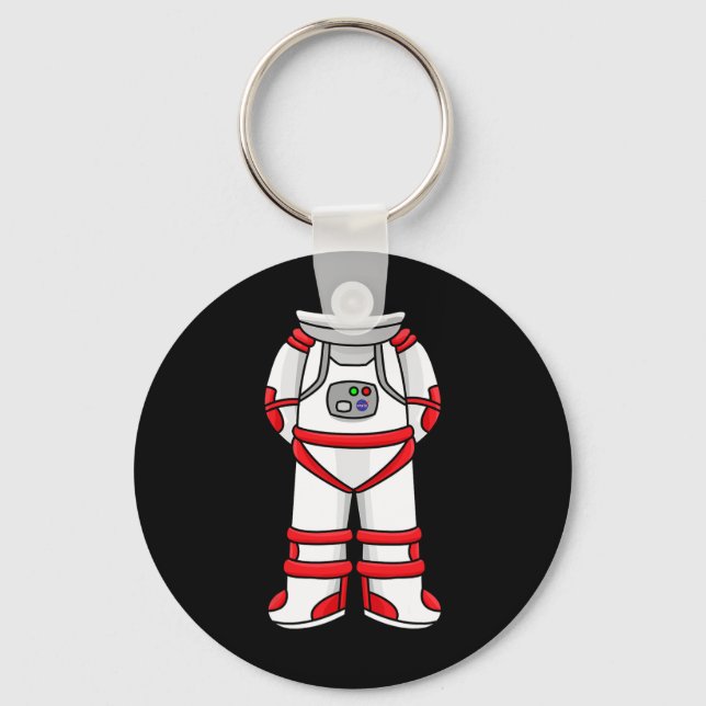 Astronaut Anzug Head Cool Space Rocketman Hallowee Schlüsselanhänger (Vorderseite)