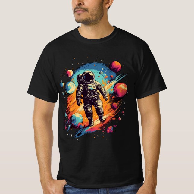 Astronaut ArtColor 02 T-Shirt (Vorderseite)