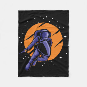 Astronaut Astro Krieg Fleecedecke