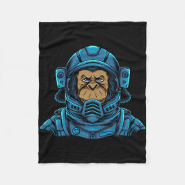 Astronaut Astro Monkey Fleecedecke