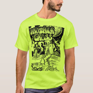 Astronaut auf dem Mond Lustige Retro-Illustration T-Shirt