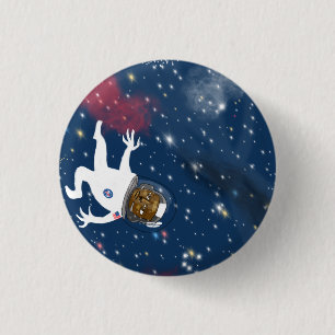 Astronaut auf dem Spacewalk Button