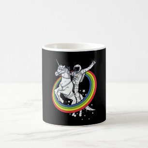 Astronaut auf einem Einhorn reitend Kaffeetasse