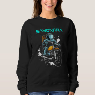 Astronaut auf einem galaktischen Motorrad Sweatshirt