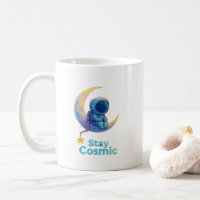 Astronaut auf Mond Tasse – Bleib Kosmisch Weltraum