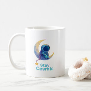Astronaut auf Mond Tasse – Bleib Kosmisch Weltraum
