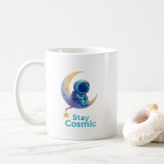 Astronaut auf Mond Tasse – Bleib Kosmisch Weltraum