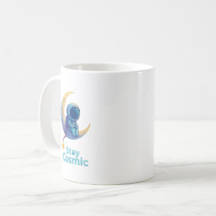 Astronaut auf Mond Tasse – Bleib Kosmisch Weltraum
