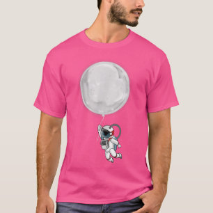 Astronaut Avec T-shirt Balloon Lune