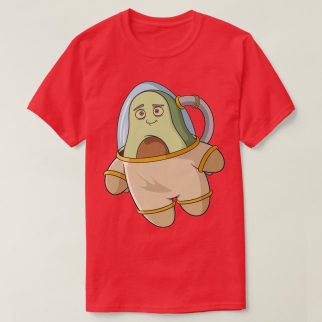 Astronaut Avocado Design for a Space Lover T-Shirt (Design vorne)
