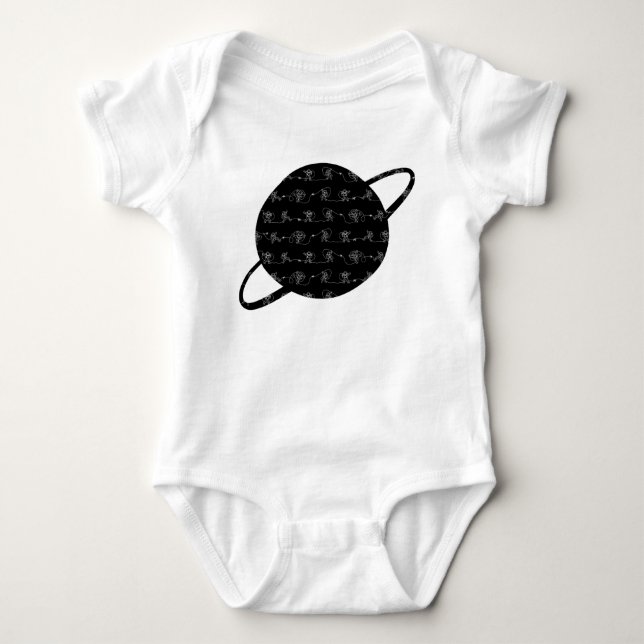 Astronaut Baby Bodysuit Strampler (Vorderseite)