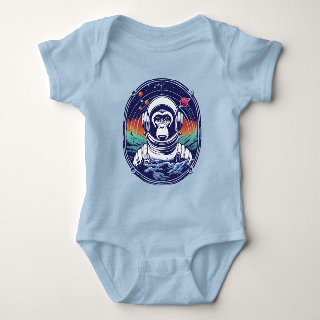 Astronaut Baby Strampler (Vorderseite)