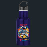 Astronaut Back-to-School "Future Genius in Orbit"  Edelstahlflasche<br><div class="desc">The stainless-steel water bottle is a must-have to add to your Astronaut "Future Genius in Orbit” collection! It features the bold and adventurous astronaut celebrating school. Pencil, books, and colorful retro-style shapes celebrate education. If you love astronomy, you’ll want to have this colorfully designed space themed bottle. Perfect for anyone...</div>