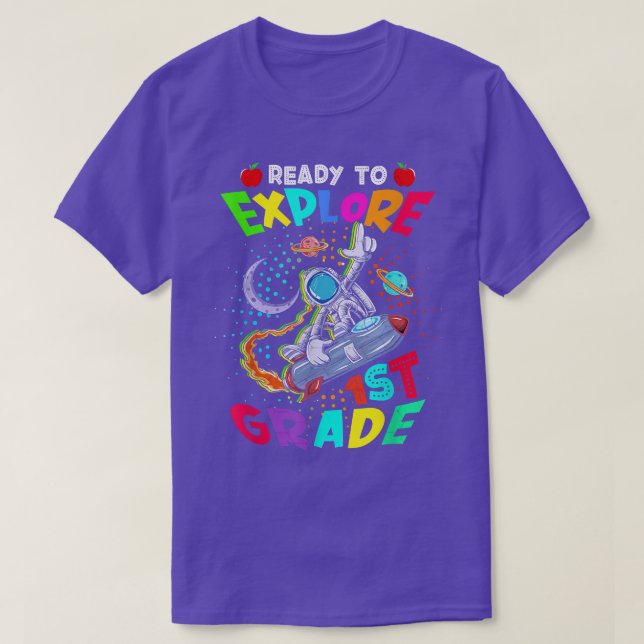 Astronaut Back to School shirt Ready To Explore 1s (Design vorne)