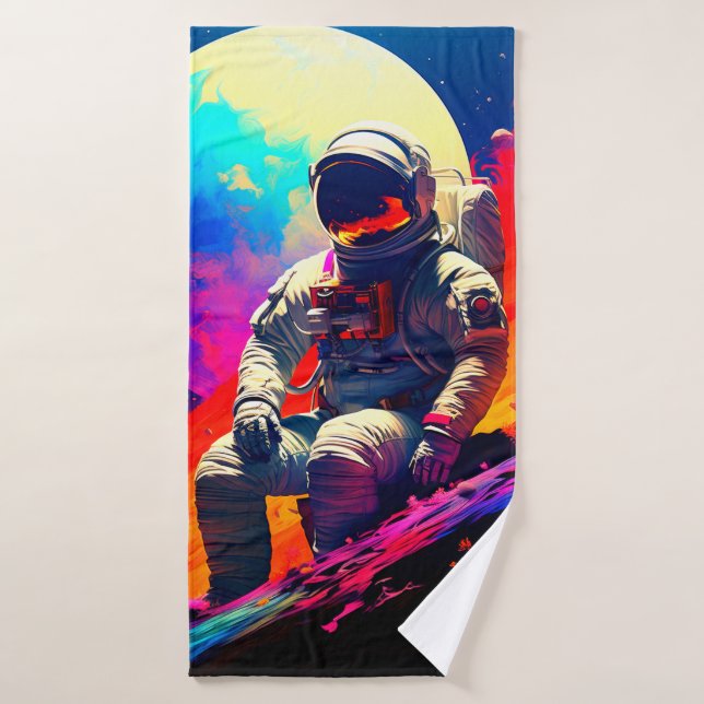 Astronaut Badehandtuch (Badehandtuch)