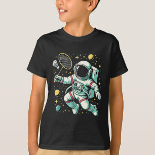 Astronaut Badmintonspieler Shuttle Sport T-Shirt