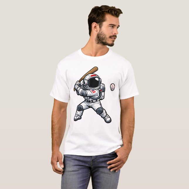 Astronaut Baseball T-Shirt (Vorne ganz)