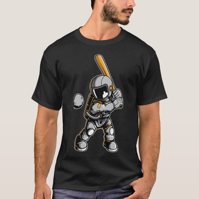 Astronaut Baseball T-Shirt (Vorderseite)