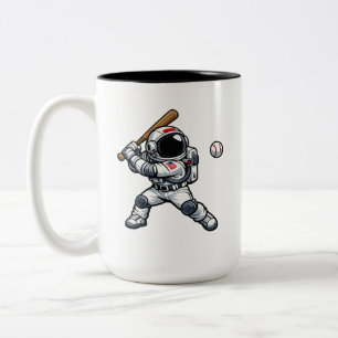 Astronaut Baseball Zweifarbige Tasse