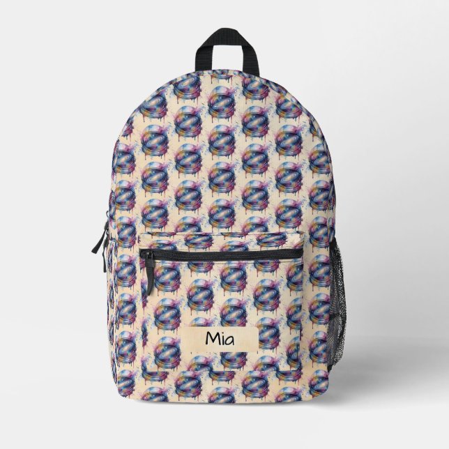 Astronaut Bedruckter Rucksack (Vorderseite)