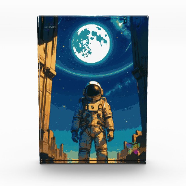 Astronaut Beneath the Celestial Gate Fotoblock (Vorderseite)