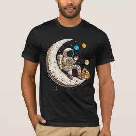 Astronaut Boire T-Shirt Café