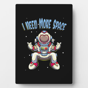 Astronaut braucht mehr Platz Fotoplatte