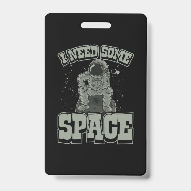 Astronaut braucht Platz Ausweis (Vorderseite)