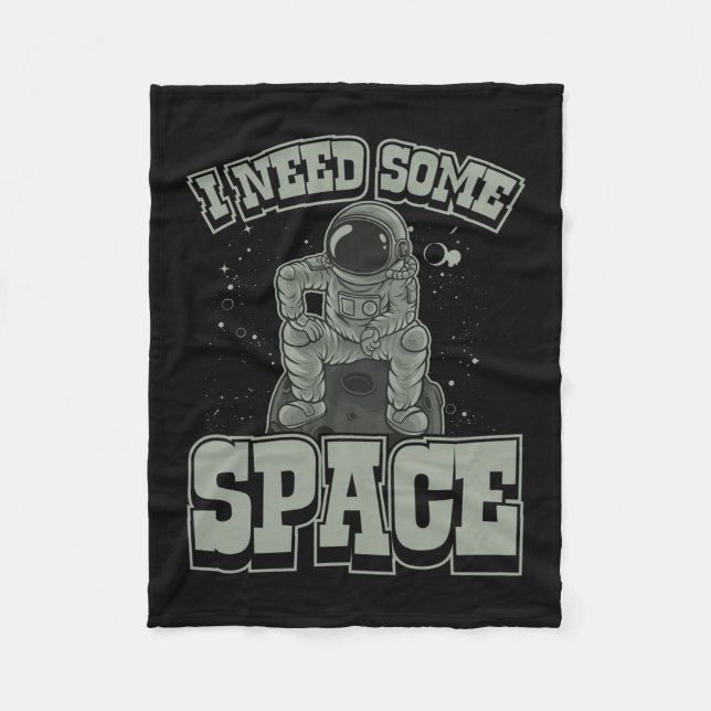 Astronaut braucht Platz Fleecedecke (Vorderseite)