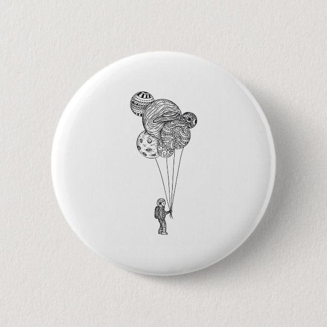 Astronaut Button (Vorderseite)