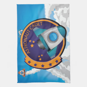 Astronaut Cadet Abzeichen Geschirrtuch