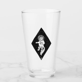 Astronaut Cat Glas