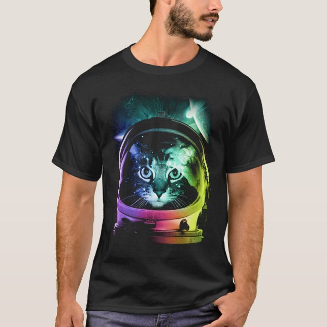 Astronaut Cat V.II T-Shirt (Vorderseite)