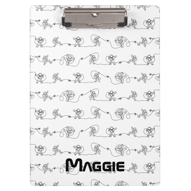 Astronaut-Clipboard Klemmbrett (Vorderseite)