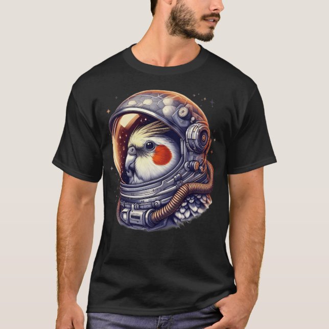 Astronaut Cockatiel T-Shirt (Vorderseite)