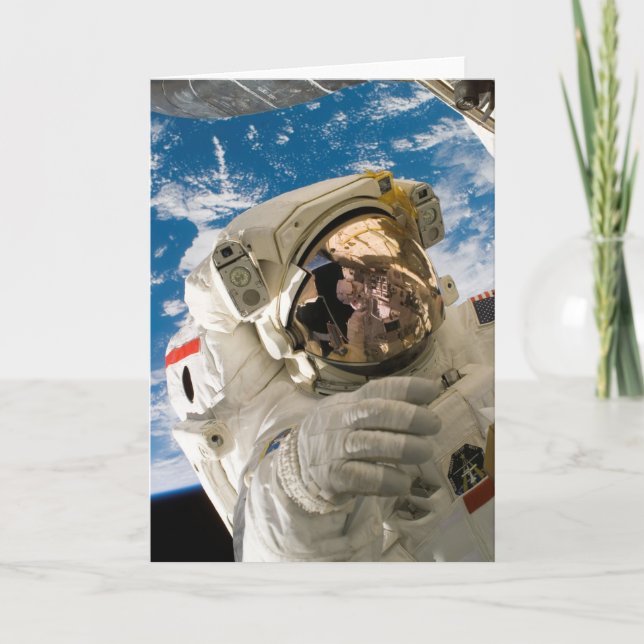 Astronaut Cooler Weltraum Bilder Cooler Weltraum Karte (Vorderseite)