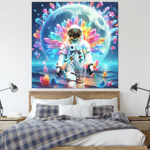Astronaut Crystal Dream Leinwanddruck