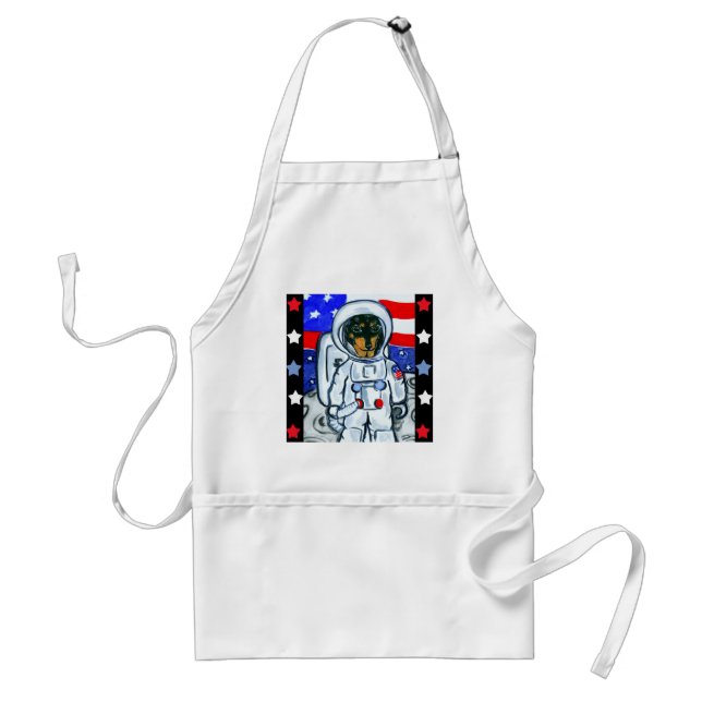 Astronaut dachshund schürze (Vorne)