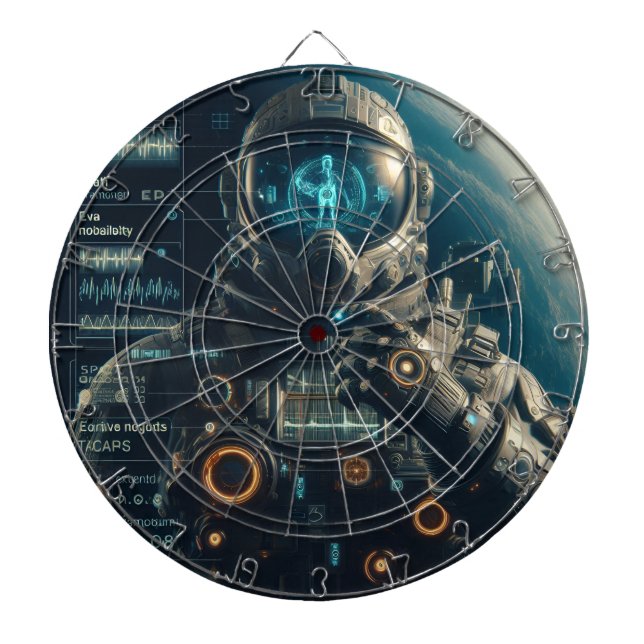 Astronaut Dartboard Dartscheibe (vorne)