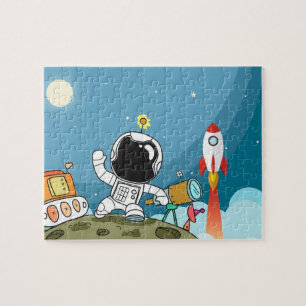 Astronaut de l'espace Puzzle pour enfants, enfants