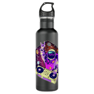 Astronaut DJ Music Psychedelic Psytrance Techno ED Edelstahlflasche