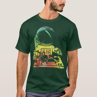 Astronaut DJ Vintag Astronaut Liebe T-Shirt