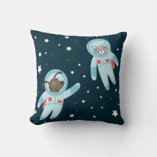 Astronaut Dog & Cat  Kissen