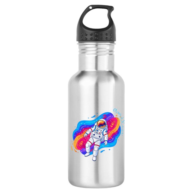 Astronaut Edelstahlflasche (Vorderseite)