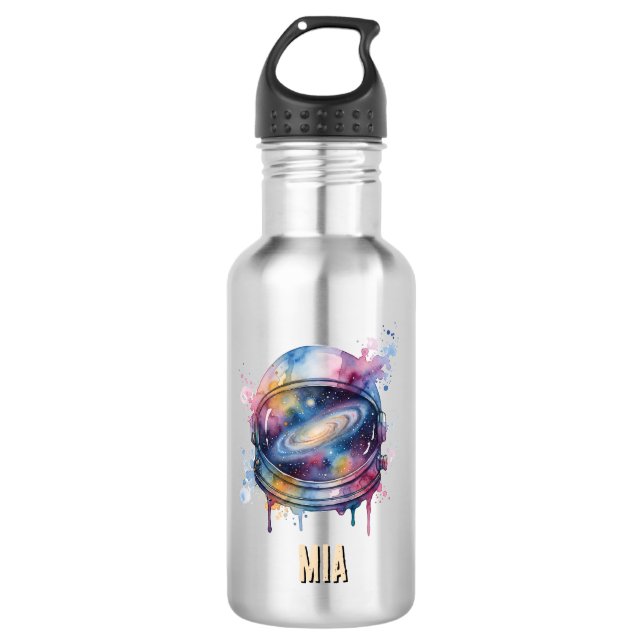 Astronaut Edelstahlflasche (Vorderseite)